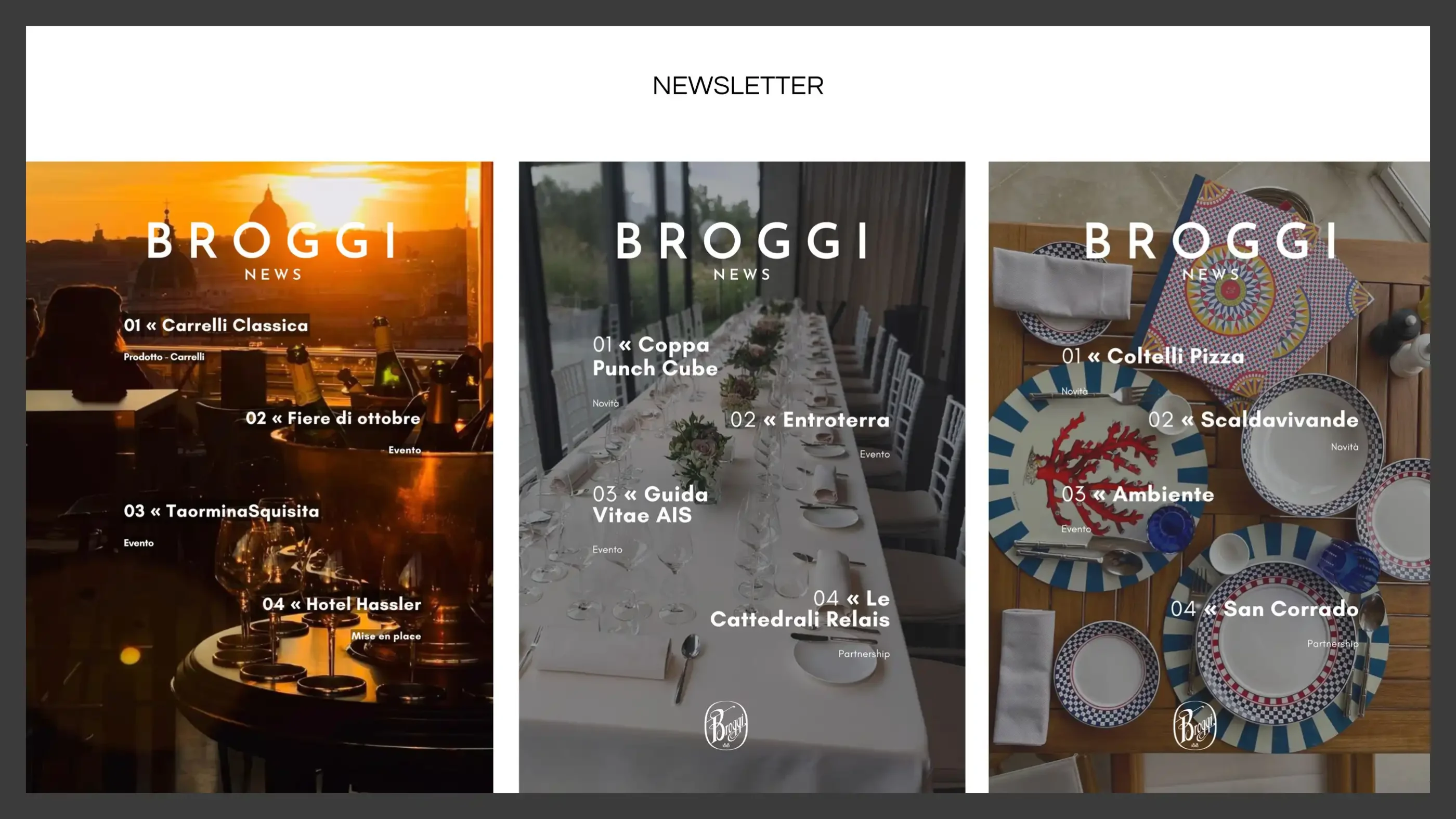 Broggi 1818 - Gestione social e newsletter