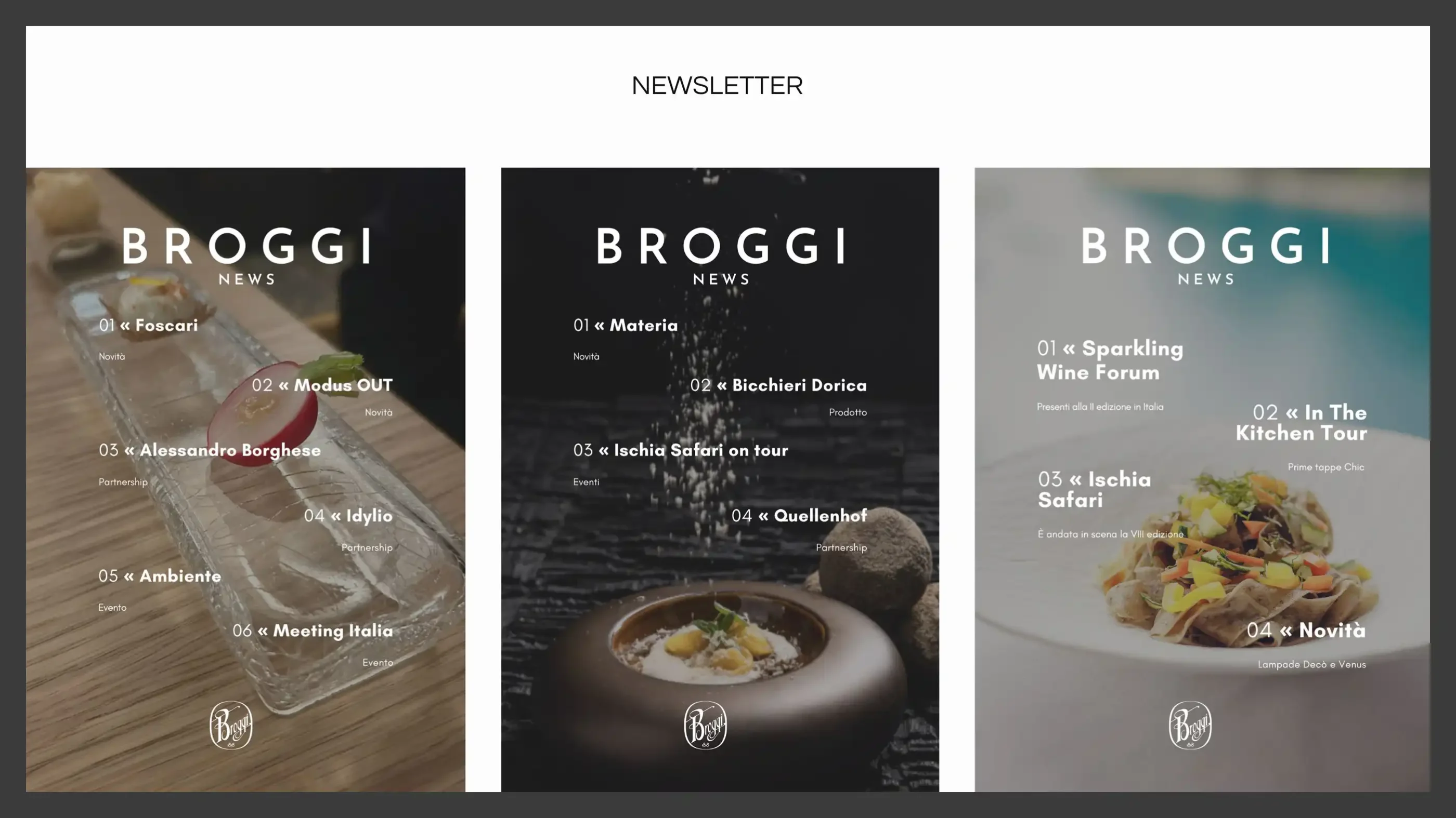 Broggi 1818 - Gestione social e newsletter